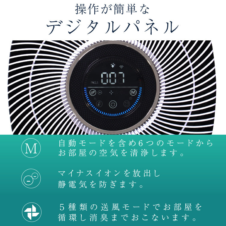 360°回転式 空気清浄機
