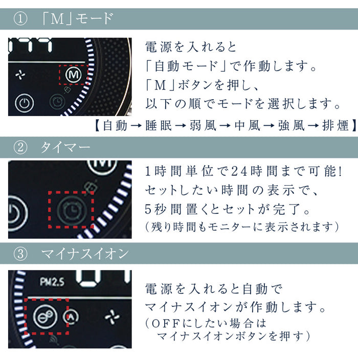 360°回転式 空気清浄機